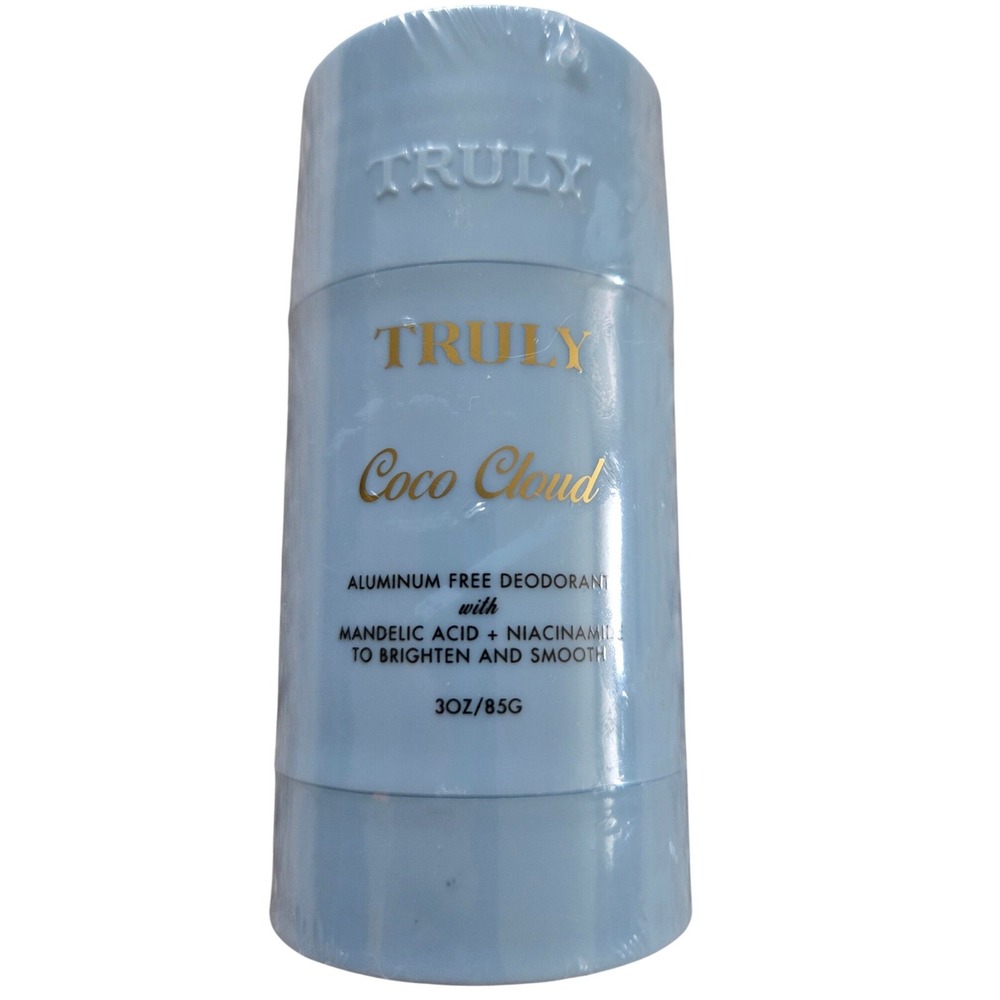 Truly Coco Cloud Deodorant Womens 3oz Blue New Aluminum Free Mandelic Acid